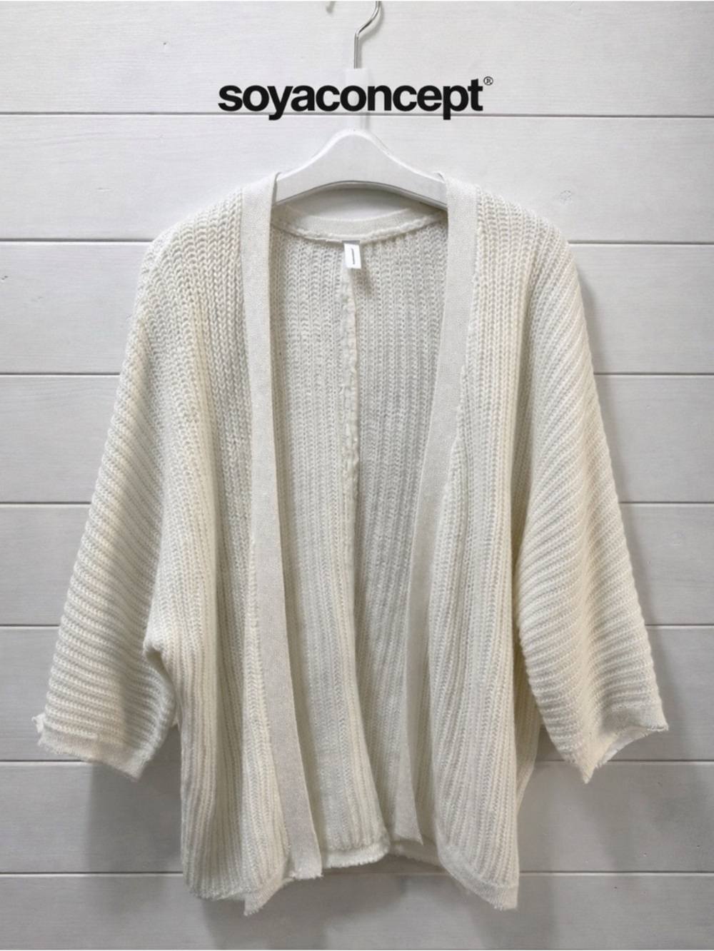 SOYACONCEPT off White Open Knit Cardigan – Size L
